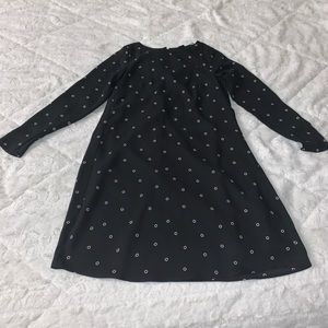 h&m black patterned dress